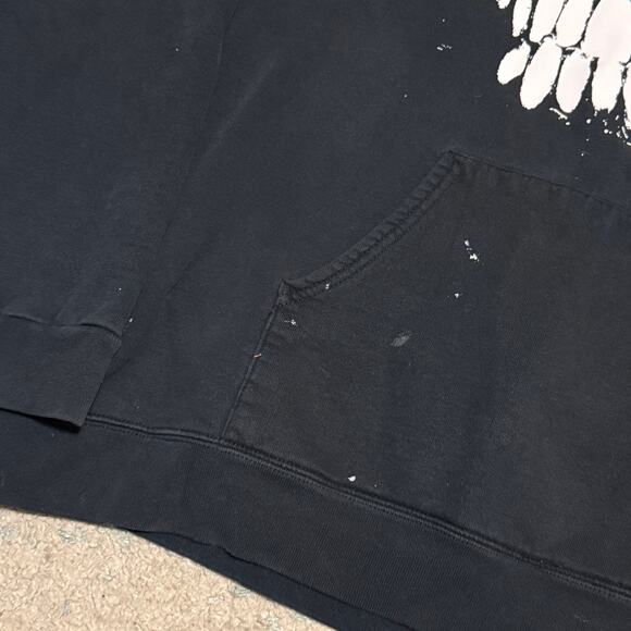 Vintage 2005 Slipknot Maggot Face Hoodie Size Large Distressed Nu Metal - Picture 6 of 9